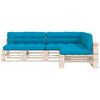 vidaXL Pallet Sofa Cushions 7 pcs Blue