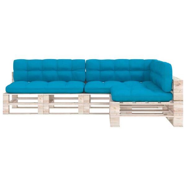 vidaXL Pallet Sofa Cushions 7 pcs Blue