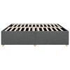 vidaXL Bed Frame without Mattress Dark Grey California King Fabric