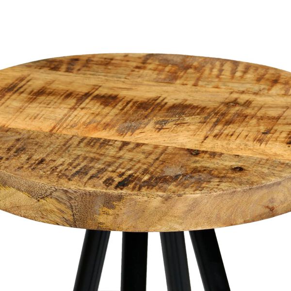 vidaXL Bar Chairs 2 pcs Solid Mango Wood