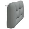 vidaXL Headboard Cushion "Hvar" Light Grey 152 cm Queen Fabric