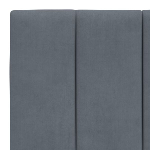 vidaXL Headboard Cushion "Hanko" Dark Grey 100 cm Velvet