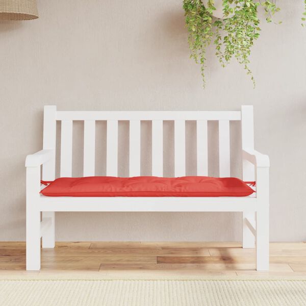 vidaXL Garden Bench Cushion Red 120x50x7cm Oxford Fabric