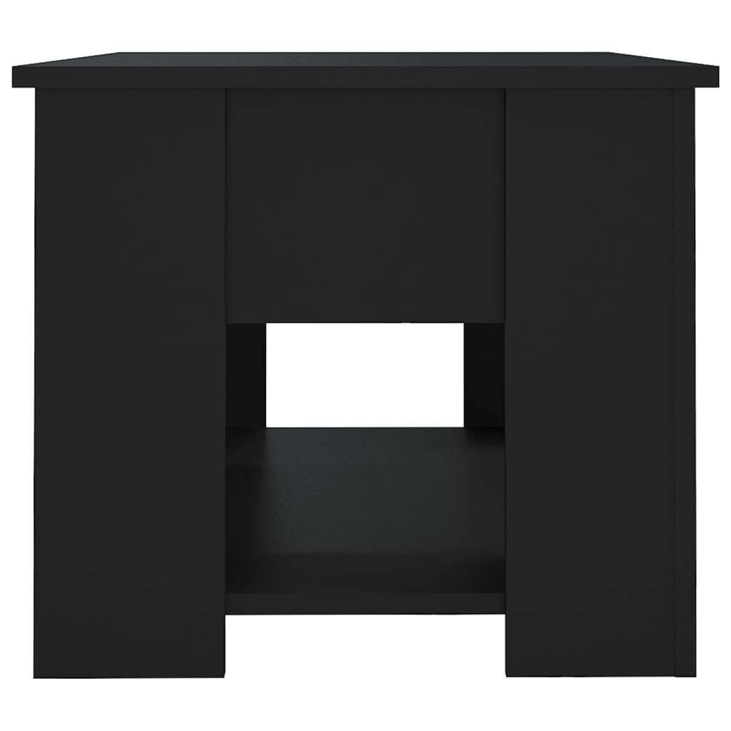 vidaXL Coffee Table Black 79x49x41 cm Engineered Wood