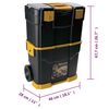 vidaXL Rolling Tool Box 460x280x677 mm PP