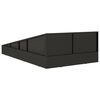 vidaXL Garden Bed Black 110x200 cm Poly Rattan