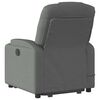 vidaXL Stand up Massage Recliner Chair Dark Grey Fabric