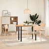 vidaXL Console Table Legs 4 pcs Black 72-74 cm Steel