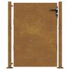 vidaXL Garden Gate 105x130 cm Corten Steel