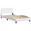 vidaXL Bed Frame "Viana" with LED without Mattress White 100x190 cm
