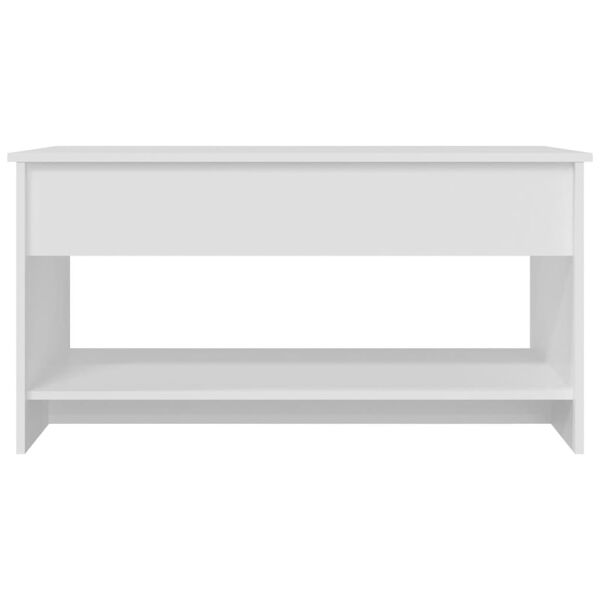 vidaXL Coffee Table White 102x50x52,5 cm Engineered Wood