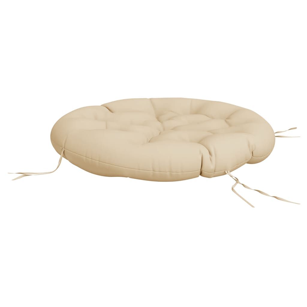 vidaXL Round Cushion Beige Ø 100 x11 cm Oxford Fabric