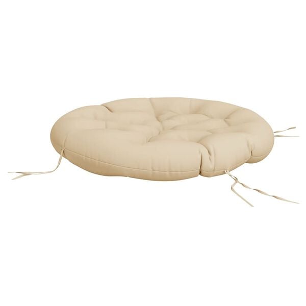 vidaXL Round Cushion Beige Ø 100 x11 cm Oxford Fabric