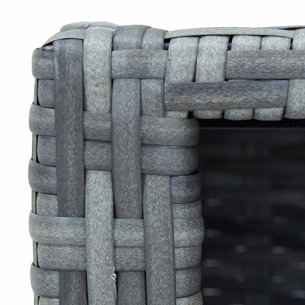 vidaXL Spa Step Grey Poly Rattan 92x45x25 cm