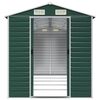 vidaXL Garden Shed Green 191x470x198 cm Galvanised Steel