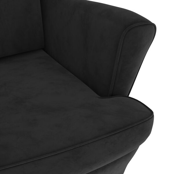 vidaXL Armchair Black Velvet