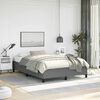 vidaXL Bed Frame without Mattress Dark Grey 137x187 cm Double Fabric