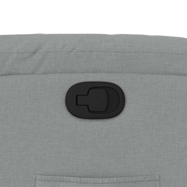vidaXL Recliner Chair Light Grey Fabric
