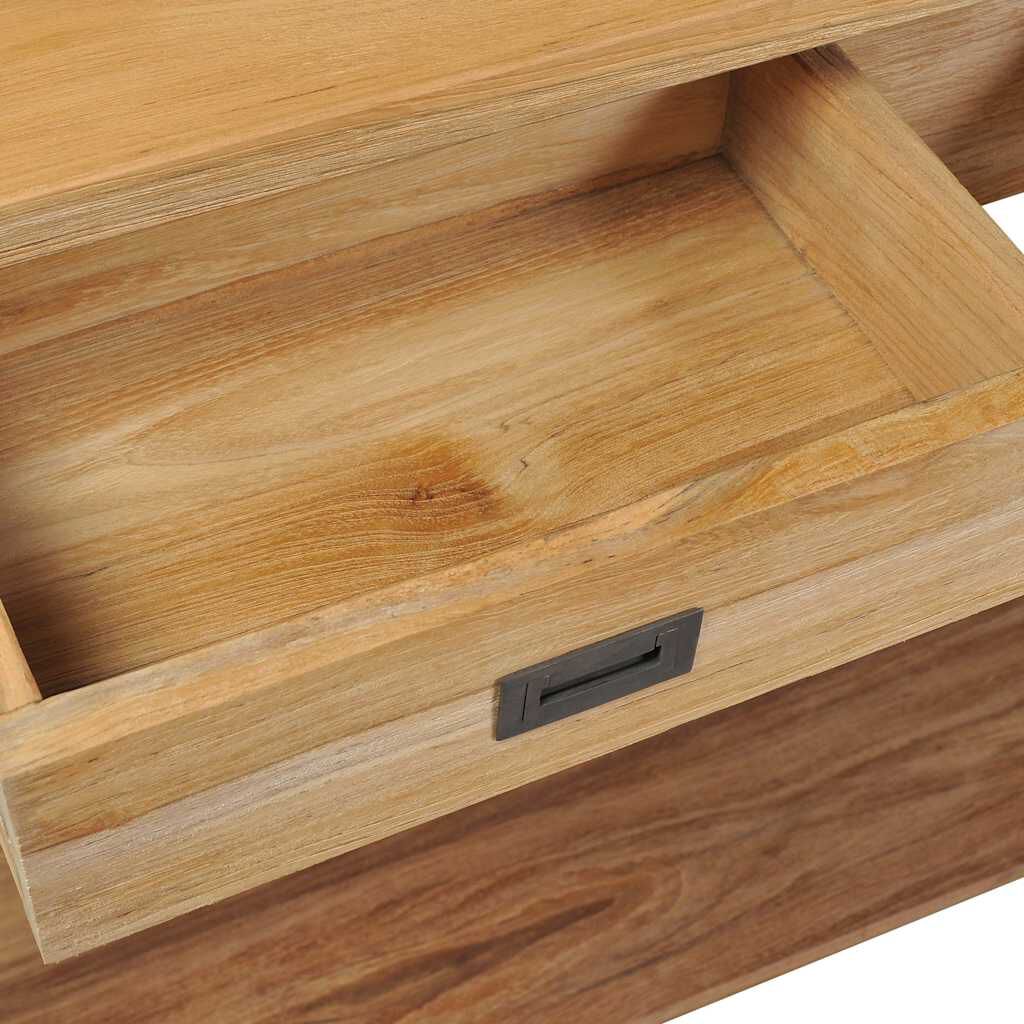 vidaXL Console Table Solid Teak 120x30x80 cm