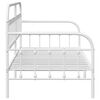 vidaXL Daybed Frame White 100 x 200 cm Powder-Coated Steel