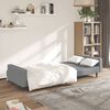 vidaXL 2-Seater Sofa Bed Light Grey Velvet