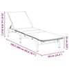 vidaXL Sun Lounger with Cushion Grey Poly Rattan