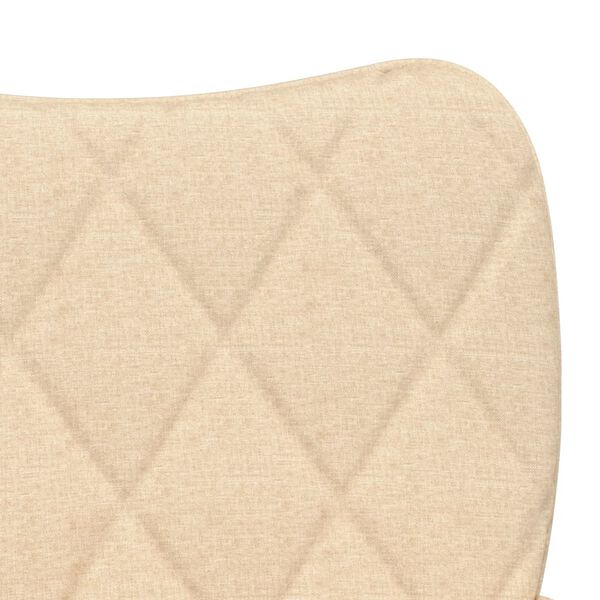 vidaXL Dining Chairs 2 pcs Cream Fabric
