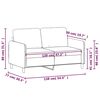vidaXL 2-Seater Sofa Light Grey 120 cm Fabric