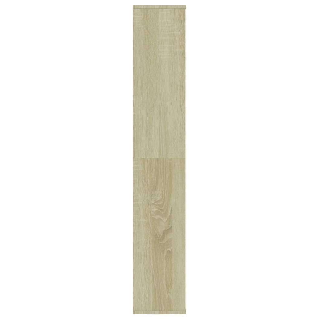 vidaXL Room Divider/Book Cabinet Sonoma Oak 100x24x140 cm Engineered Wood