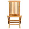 vidaXL Garden Chairs with Cream Cushions 6 pcs Solid Teak Wood