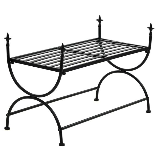 vidaXL Bench Vintage Style Metal 83x42x55 cm Black