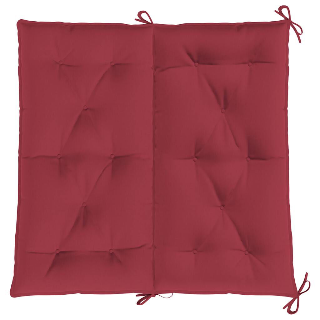 vidaXL Garden Bench Cushion Wine Red 100x(50+50)x7cm Oxford Fabric