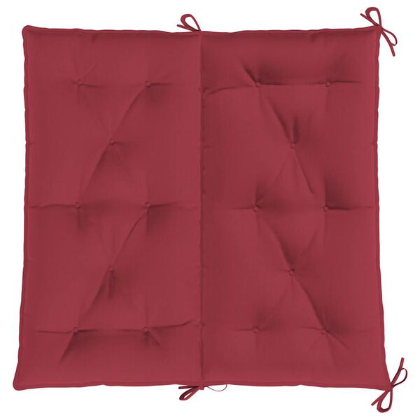 vidaXL Garden Bench Cushion Wine Red 100x(50+50)x7cm Oxford Fabric