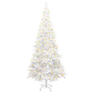 vidaXL Artificial Pre-lit Christmas Tree L 240 cm White
