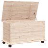 vidaXL Storage Chest with Wheels ALTA 73x39.5x43 cm Solid Wood Pine
