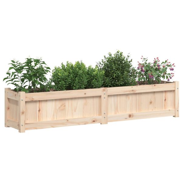 vidaXL Garden Planter 150x31x31 cm Solid Wood Pine