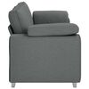 vidaXL Sofa with Cushion Dark grey 219 x 77 x 82 cm Fabric