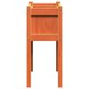 vidaXL Garden Planter with Legs Wax Brown 70x31x70 cm Solid Wood Pine