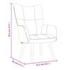 vidaXL Relaxing Chair Blue Velvet