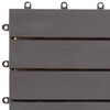vidaXL Decking Tiles 30 pcs Grey Wash 30x30 cm Solid Acacia Wood