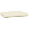 vidaXL Pallet Cushions 5 pcs Cream Fabric