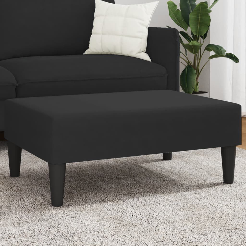 vidaXL Footstool Black 77x55x31 cm Velvet