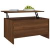 vidaXL Coffee Table Brown Oak 80x55.5x41.5 cm Engineered Wood