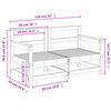 vidaXL Garden Corner Sofas 2 pcs Solid Wood Pine