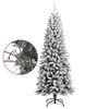 vidaXL Artificial Christmas Tree with Flocked Snow 180 cm PVC&PE