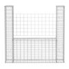 vidaXL Gabion Basket U-Shape Galvanised Steel 160x20x150 cm