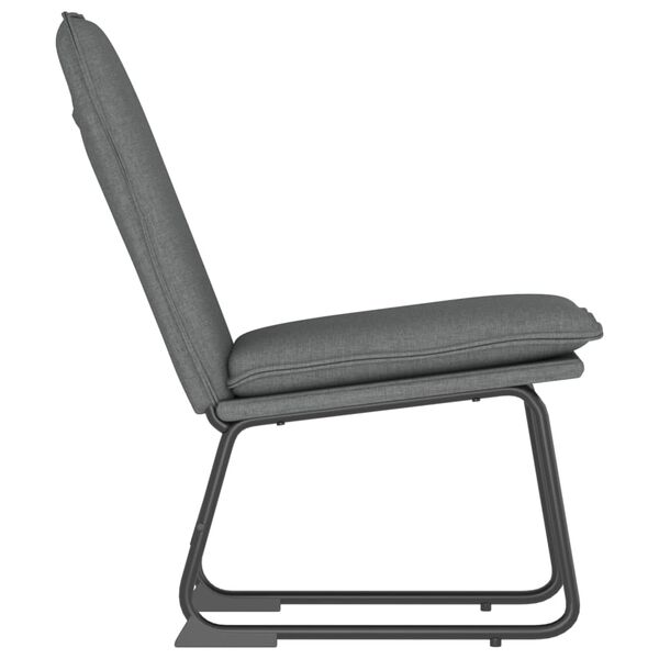 vidaXL Lounge Chair Dark Grey 52x75x76 cm Fabric