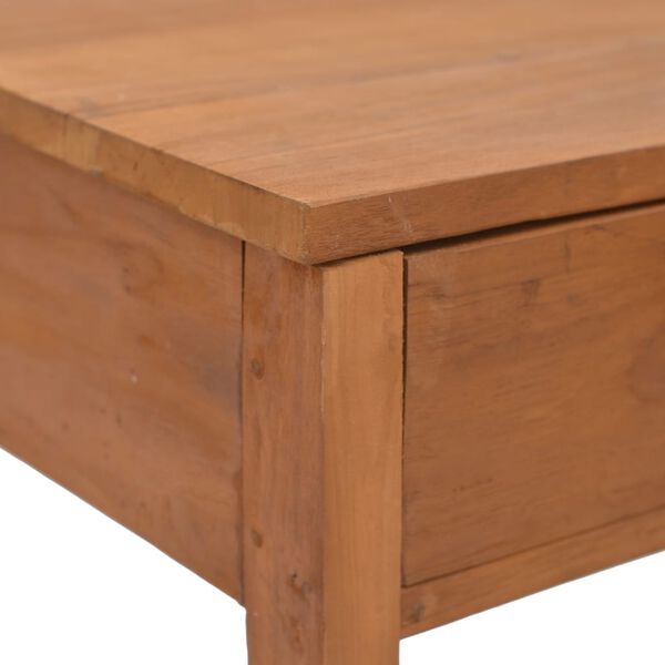 vidaXL Office Desk 81x40x75 cm Solid Teak Wood