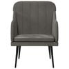 vidaXL Armchair Dark Grey 63x76x80 cm Velvet