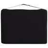 vidaXL 2-Zone Foldable Massage Table Aluminium Black and White